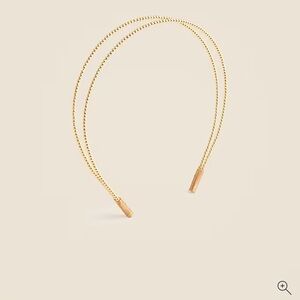 J Crew Elegant Gold-Tone Headband